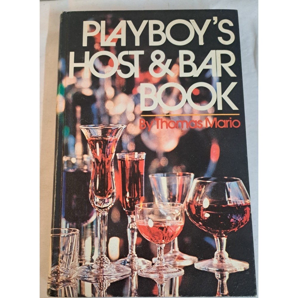 Playboy's Host & Bar Book Thomas Mario Hardcover 1971 Cocktail Recipes Vintage